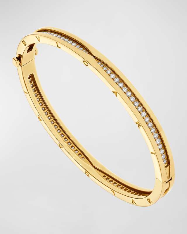 B. Zero1 18K Yellow Gold Diamond Bangl